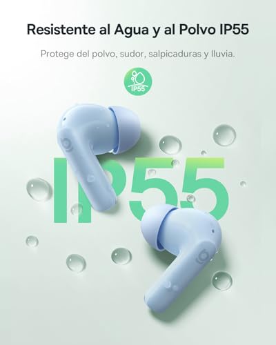Baseus EP10 NC - Auriculares in-ear con cancelación de ruido, Bluetooth con -43 dB ANC, cancelación de ruido adaptativa, auriculares con 4 micrófonos KI llamada clara, IP55, 41H tiempo de reproducción - imagen 6