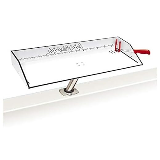 Magma Products Bait/Filet Mate & Levelock Mount Combination, White/Black/White, 31"