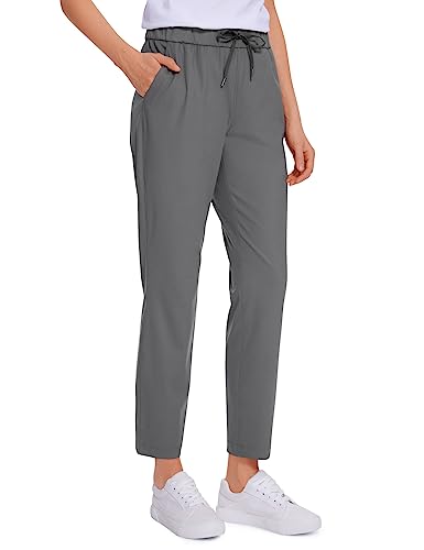 CRZ YOGA Calça de moletom alongada feminina de viagem no tornozelo com cordão de cordão 7/8 calça so