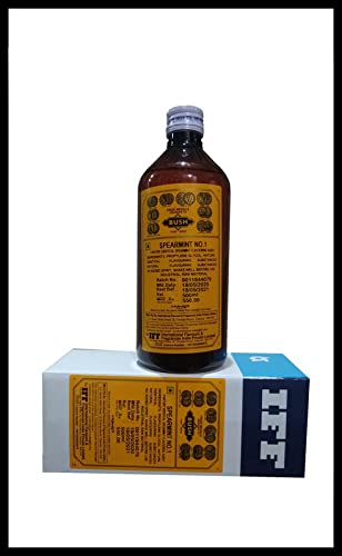 Image of Nithi Foods, IFF, Spearmint No. 1 - 500ml (commonly Used in Baking, Beverages, Confectionery, ice Cream, Desserts, and Savory Dishes)
