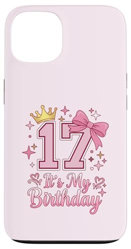 It's My 17�΂̒a���� ���̎q �R�P�b�g���{�� �s���N 17�� �X�}�z�P�[�X iPhone 13 �p