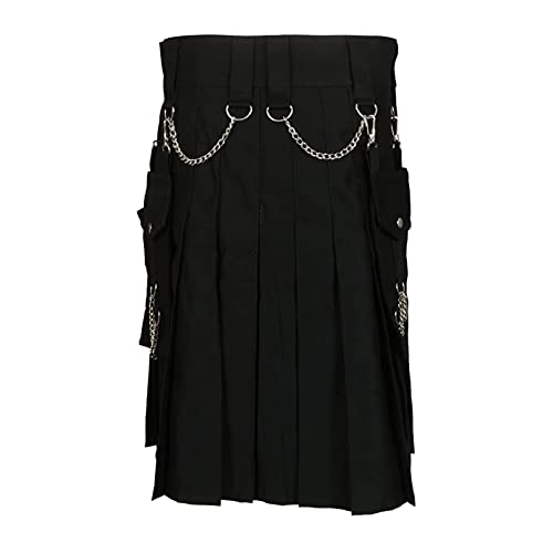 Falda plisada escocesa para hombre que busca comodidad sin pantalones 4