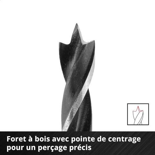 Set de forets métaux bois pierre Einhell coffret 16 pièces avec boîte