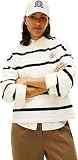 Tommy Hilfiger Damska bluza TH SCRIPT MDRN TERRY SWTSHRT WW0WW48431, BEŻOWA (Calico/Black Stp), XS, Beżowy (Calico/Black Stp), XS