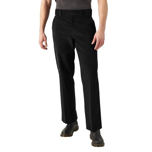 Dickies 874 pantalon velours côtelé noir homme T30L32 coupe droite casual