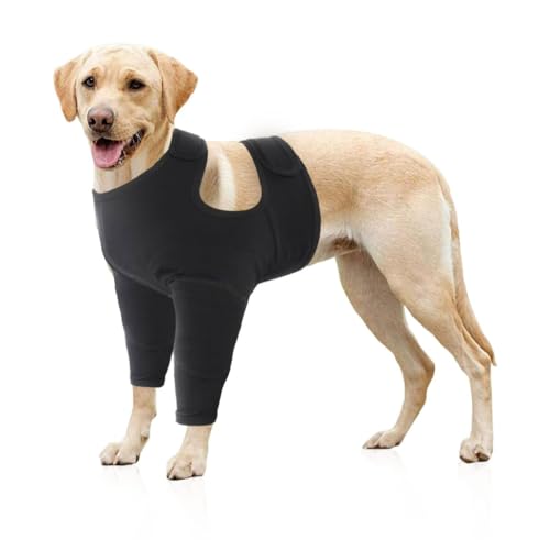 REDYY Brace Sleeve,Adjustable Dog Legs Sleeve Prevents Wounds and Provide Warmth for Recovery Against Licking Assists in Healing Brace