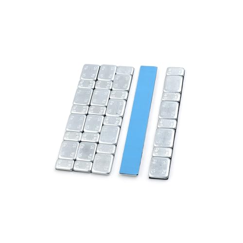 Partuto 60g 2.1oz Motorbike Car Wheel Balance Weights 124 x 18mm 5pcs Replacement