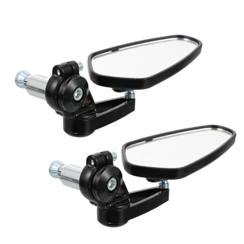 Retrovisores Moto de Aleación de Aluminio con Lentes Amplios para Espejos Naked