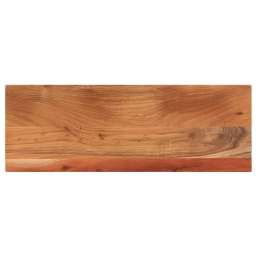 vidaXL Tischplatte, Holzplatte Rechteckig, Massivholzplatte für Bartisch Beistelltisch Esstisch, Ersatztischplatte, 90x30x3,8cm Akazienholz