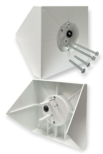iMBAPrice IMBA-FB900 White Ceiling Fan Mounting Box, 1-Pack â€“ Fan Mounting Bracket & Kit for Cathedral Ceilings up to 80Â°, Heavy-Duty Electrical Box for Ceiling Fans & Light Fixtures