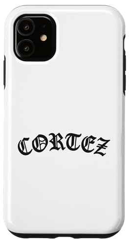 CORTEZ �c�� Surname Street �A�[�`�^���^�����O �z���C�g �X�}�z�P�[�X iPhone 11 �p