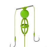 [MIGLIORATA VISIBILITÀ] Il caratteristico colore verde degli ami migliora la visibilità subacquea, attirando i pesci mentre si fondono con l'ambiente naturale per una pesca efficace.