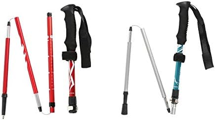 New Sports Carbon Fibre Anti Shock Walking Trekking Hiking Stick Pole Alpenstock