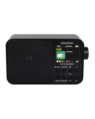 Kenwood CR-M30DAB-B - Radio portátil pequeña con Despertador, batería integrada, Pantalla TFT, Sintonizador Digital Dab+ - Color Negro - imagen 3