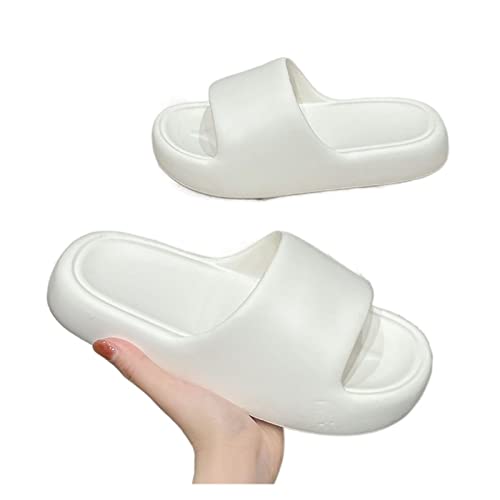 Sandals Thick Bottom Slippers Women Home Home Bathroom Inside Bathing Soft Bottom Sandals Slippers Men Easy for Putting on or Taking Off (Color : Green, Size : 38-39)