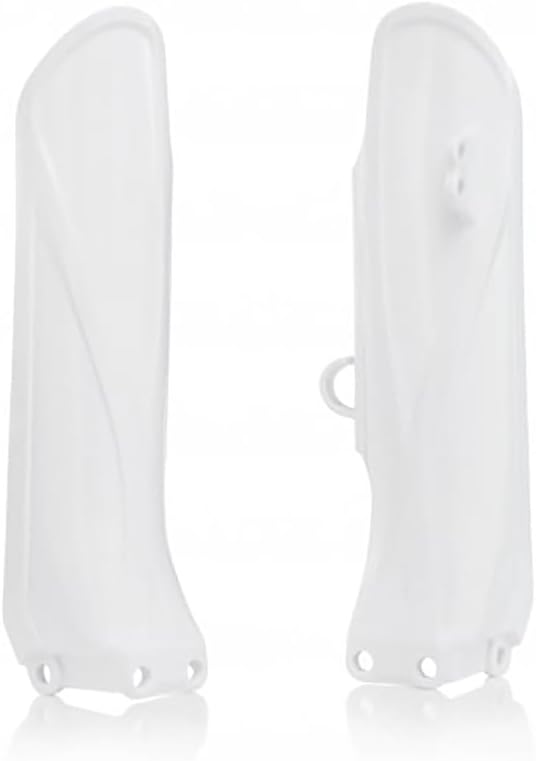 Acerbis Lower Fork Cover Set White Compatible with Yamaha YZ85/LW 2019-2026 - 2742650002