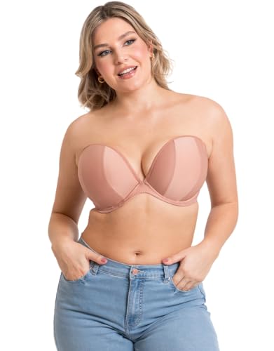 Curvy Kate Superhero Multiway Padded Plunge Bra Latte 32F - Image 2