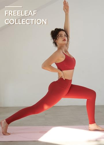 Image of baleaf everleaf Women's Sports Bra Longline, Molded Cup Yoga Bra Thin Strap Low Impact Workout Crop Tank Tops
