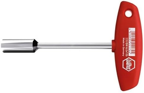 Wiha Allen Wrench with Cross Handle External Square Glossy Nickel-Plated (01007) 10 mm x 125 mm