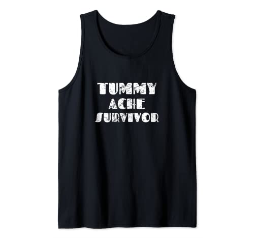 Tummy Ache Survivor Support Stomachache IBS Stomaco Dolori Canotta