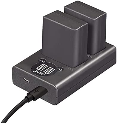 DSTE 2PCS EN-EL25 EN-EL25a Rechargerable Battery (2-Pack) and Smart LED Dual USB Charger Compatible with Nikon Z50, ZFC Digital Camera