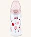 Imagen de NUK BIBERÓN CUELLO ANCHO FIRST CHOICE+ 300ML SILICONA T1-M