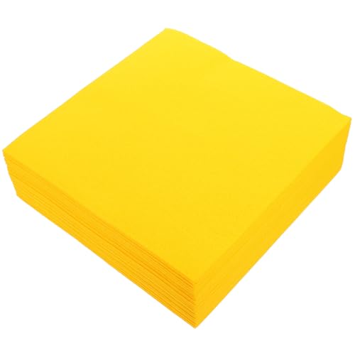 Serviettes en papier jaune épaisses anniversaire serviette jetable fête