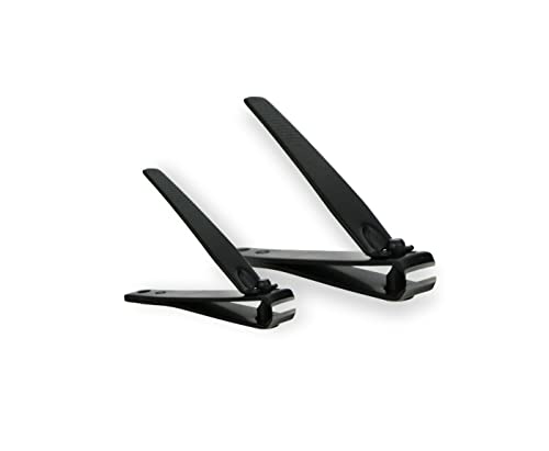 Image of Amazon Basics Toenail and Fingernail Clipper Set, Nail Clippers, Grooming Tool, Black