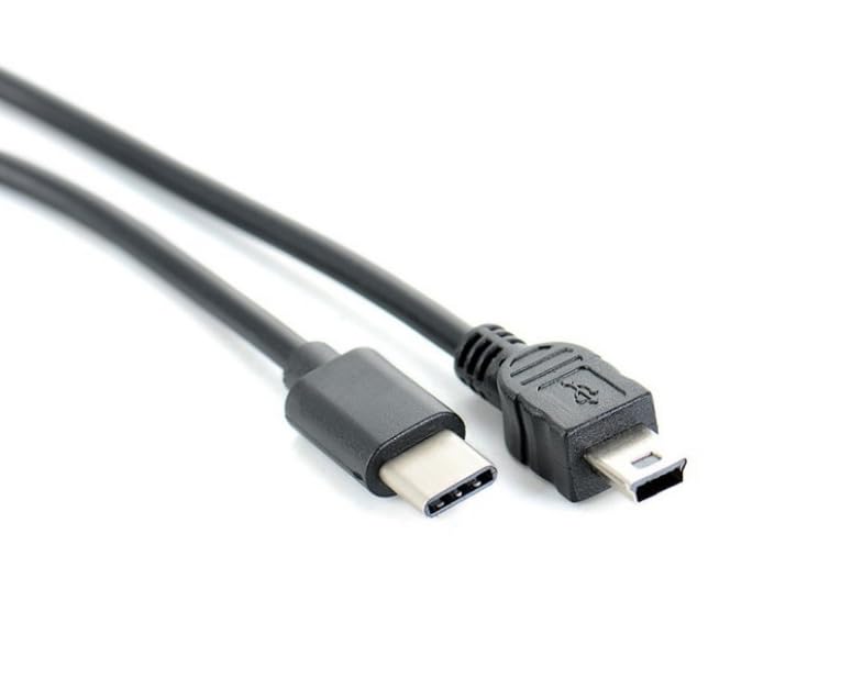 USB-C auf Mini USB Datenkabel Ladekabel | 1 Meter | OTG 480 Mbit/s USB Typ C auf Mini USB Kabel | F&uuml;r MacBook Pro Air Android Samsung Galaxy Google Pixel Kamera Gamecontroller