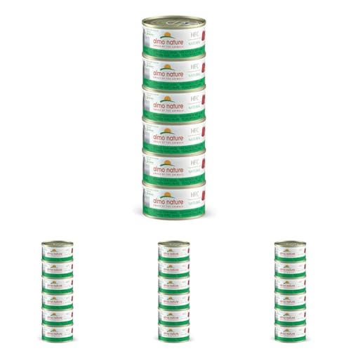 almo nature Megapack Katzenfutter nass - Thunfisch Mit Mais 24er Pack (6x70g)