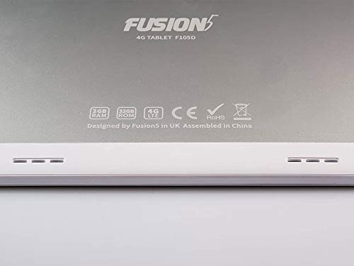 Image of FUSION5 4G Tablet (24.38 cm /9.6 inch, 32GB, Wi-Fi + 4G LTE + Voice Calling, 8MP Camera, Bluetooth, Android 8.1 Oreo Google Certified Tablet PC, White),105D 8.1