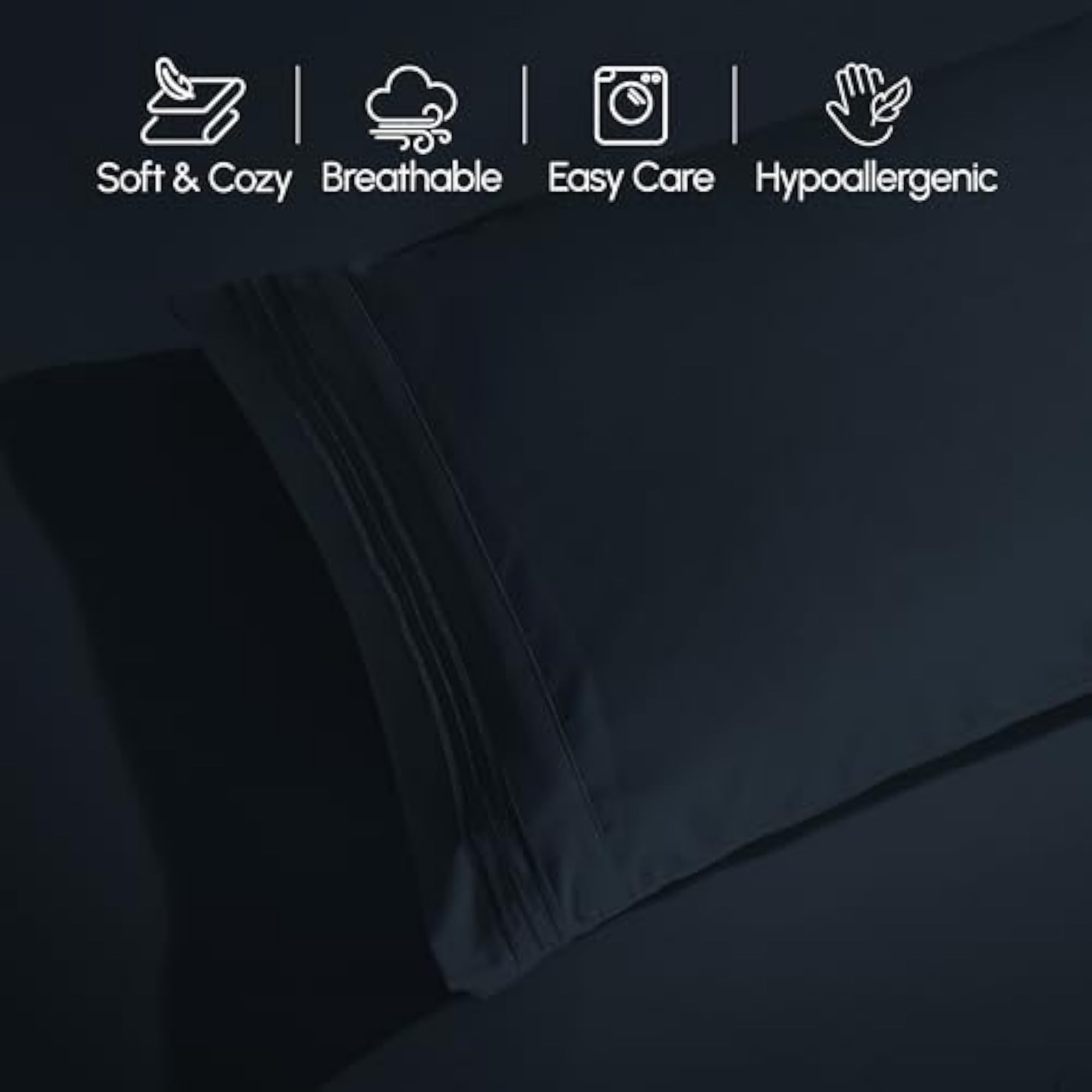 Luxury 1500 Thread Count Egyptian Duvet Cover Set, King