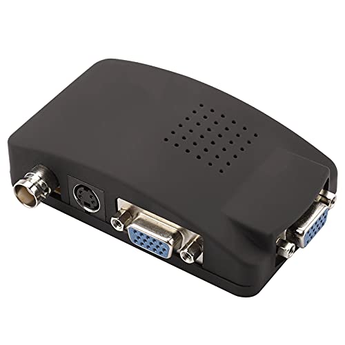 Garsent VGA to HDMI Converter, CCTV BNC S-video To VGA HD Converter Adapter for Laptop PC to TV Displays Monitor.