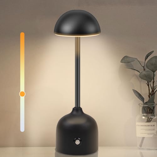 Wholede - Lámparas de mesa inalámbricas 3000K / 4000K Regulables con interruptor táctil para dormitorio, oficina y bar