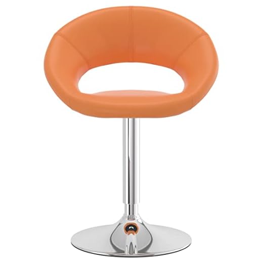 Bar Stools UK Samba - Silla giratoria (naranja)