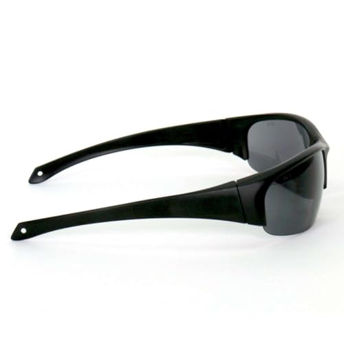 Hot Leathers Eazy Eyes Safety Sunglasses with Smoke Mirror Lenses SGF1069 - One Size3