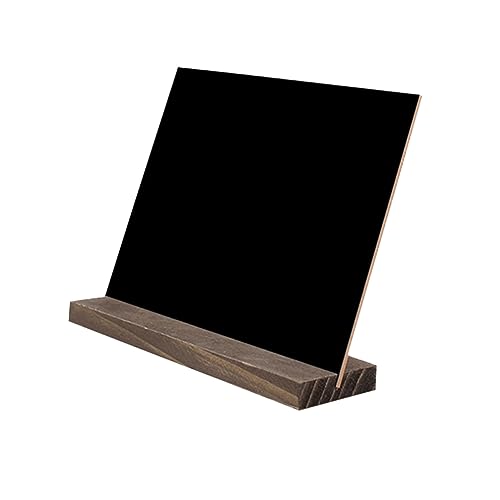 4Pcs Small Double Sided Chalkboard with Base for Store Hotel Bar Erasable Tabletop Sign for Ideas Display