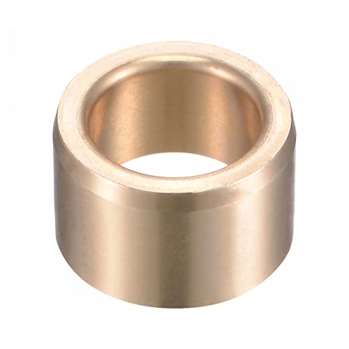 uxcell Sleeve Bearings 13mm Bore 19mm OD 12mm Length Cast Brass Self-Lubricating Bushing