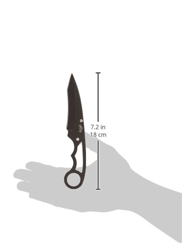 Master Usa MU-1121GN-MC Fixed Blade Neck Knife – Black Stainless Steel Blade & Handle, Hard Nylon Fiber Sheath W/ Lanyard thumb #1