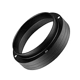 Ksvaye Kaffee Dosierring 58mm Magnetisch Aluminium Universal Espresso Siebträger Trichter Ersatz Kaffeedosierring Kaffeemaschine Zubehör (Schwarz)