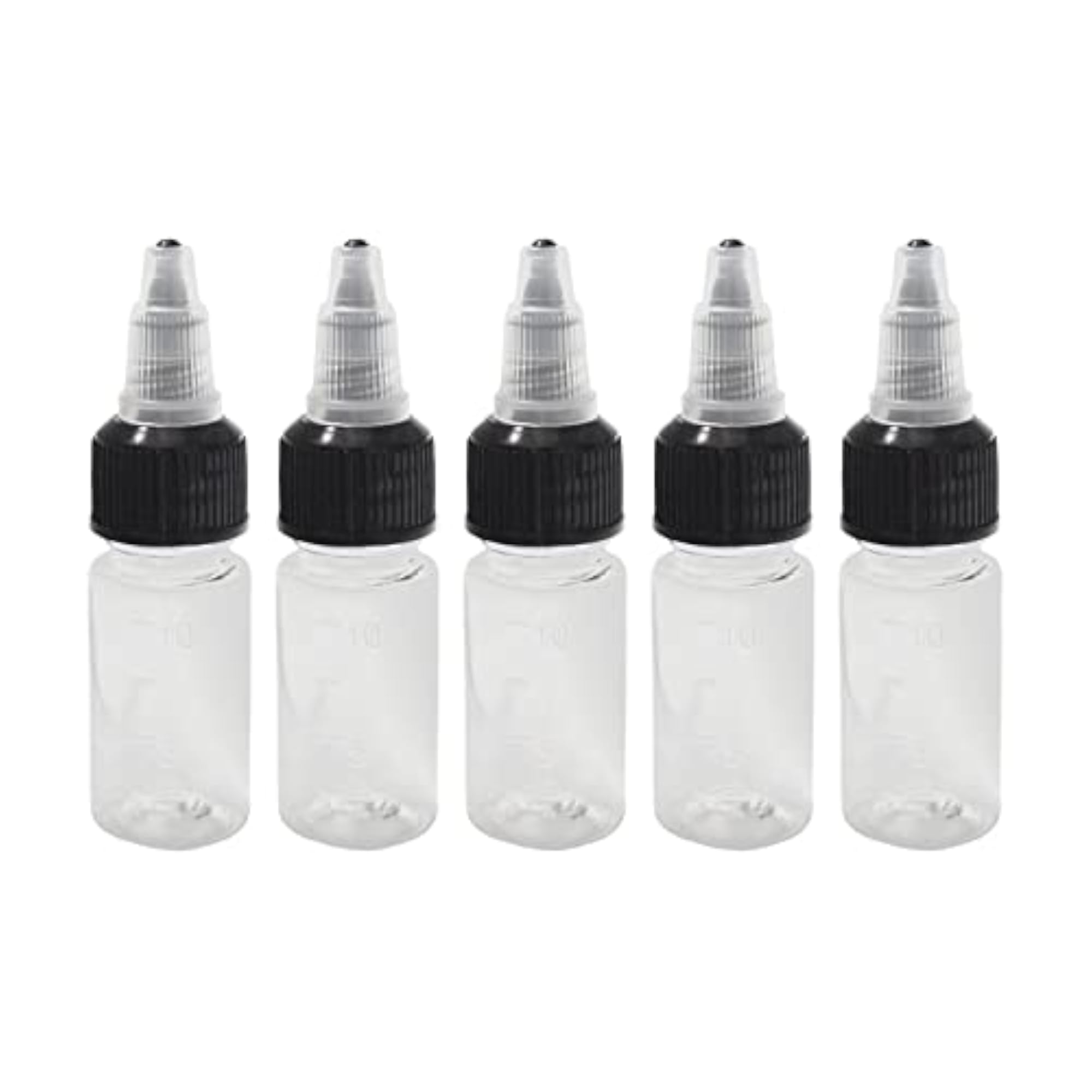 5Pcs Paint Empty Bottle Pointed Leak Squirt for Ink Glue Dressing 10ml