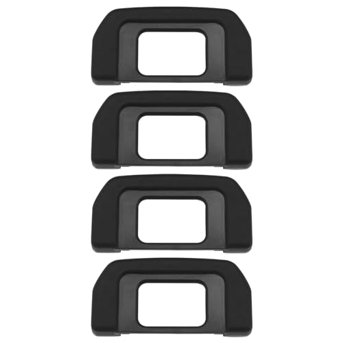 EMSea 4 Piezas DK-28 Visor Ocular Cámara Ocular Ocular ABS Cámara Visor Protector Cámara Ocular Accesorios Compatible con Cámara Nikon D7500 Negro