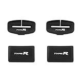 タイプR CIVIC TYPE-R FL系 FK系 全シリーズに適用 シリコン シートベルトカバー ロゴ入り バックルカバー 4個セット ブラック 異音防止 傷防止 防塵防汚 内装ドレスアップ 簡単取付