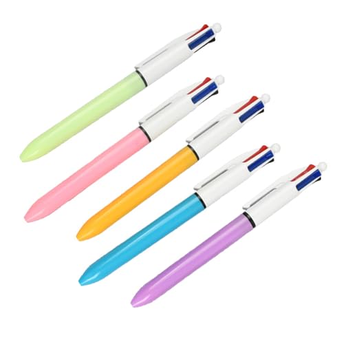 15 Pcs Stylos À Bille 4 Couleurs Stylos À Bille Rétractable 4 Couleurs