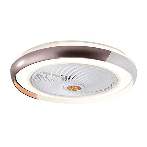 Ventilateur de plafond avec lumière led au design rond et moderne