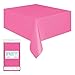 Hot Pink Plastic Table Cover 54'' x 108'' Rectangle