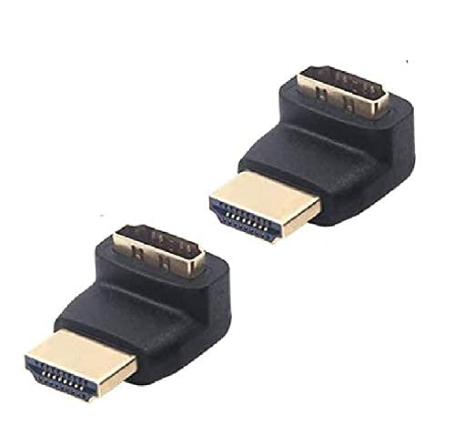 Wetek Gold Plated Hdmi Male To Female Converter 270 Degree L Shape Connector Adapter For Hdtv, Plasma Tv, Led, Lcd, Television, Laptop, Projector (Pack-2, Black) (B09DW4DWYV) Amazon Price History, Amazon Price Tracker