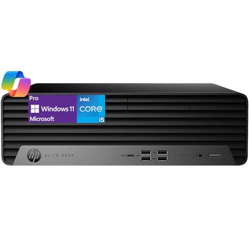 Image of HP New Elite 600 G9 Small Form Factor Desktop, Intel i5-13500 (Beats i7-11700K), 16GB RAM, 512GB SSD, HDMI, Type-C, DP, Support 4K, Wired Keyboard and Mouse, Windows 11 Pro