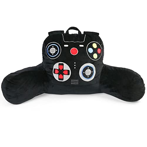 Benben Reading Pillow For Teens, Kids, Adults, Video Game Controller, Backrest Pillow With Arms, Back Pillow For Sitting In Bed, Cozy Velvet Bed Pillow #TOP14