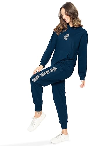 Image of WEET Women Printed Hoodie & Joggers Track Suit Set